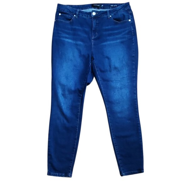 Tahari Denim - Tahari Jeans Womens Size‎ 16W Blue Denim Chloe Fit Solution Skinny Leg Stretch
